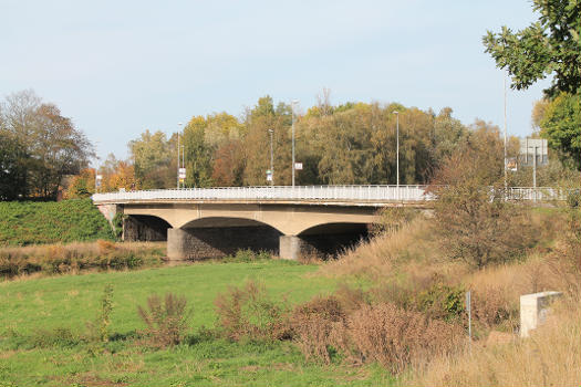 , a bridge over the in Zwickau, Saxony, Germany