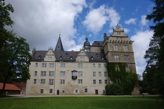 Wolfsburg in Niedersachsen. Das Schloss befindet sich in Alt-Wolfsburg.