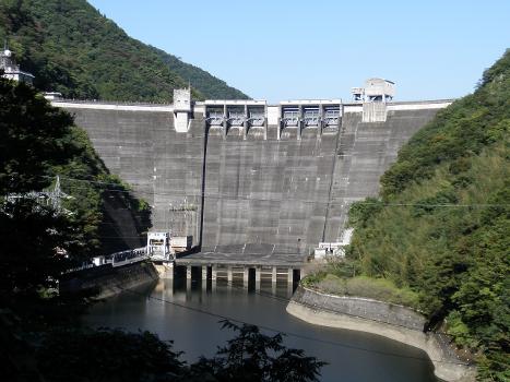 Shin-Nariwagawa Dam on the Nariwa river (tributary of Takahashi river), Takahashi, Okayama.