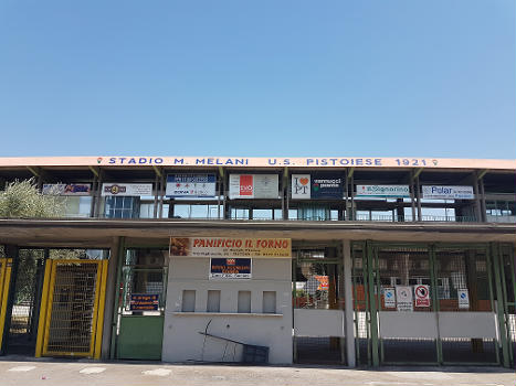 Football stadium in Pistoia, Tuscany.