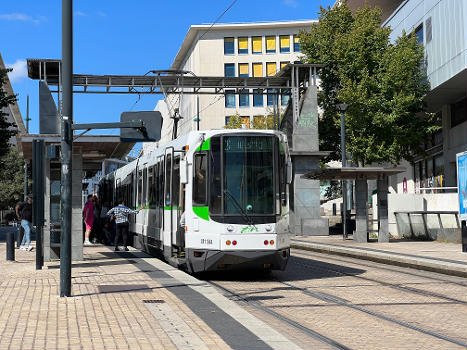 Station Bretagne du tramway de Nantes, Nantes.