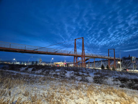 Suspension Bridge, Darkhan, Darkhan-Uul, Mongolia