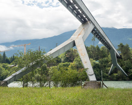 Swissgas-Rohrträgerbrücke über den Rhein, Tamins GR – Domat Ems GR