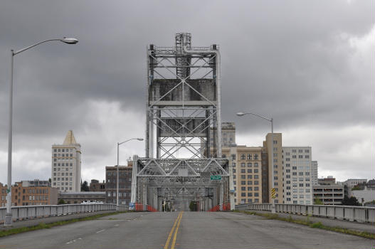 11th Street Bridge, Tacoma, Washington, looking roughly west.