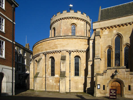 Temple Church, London, England. The Round Church from the south-east.