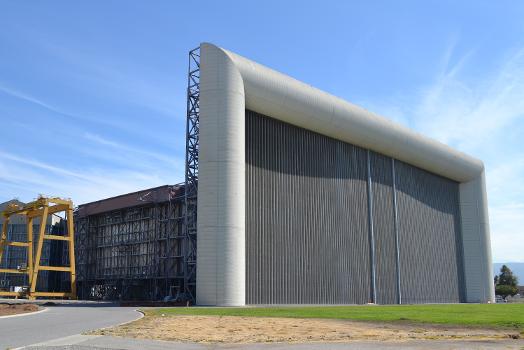 The 80 by 120 foot wind tunnel At NASA Ames in Moffett Field, CA, the largest wind tunnel in the world
