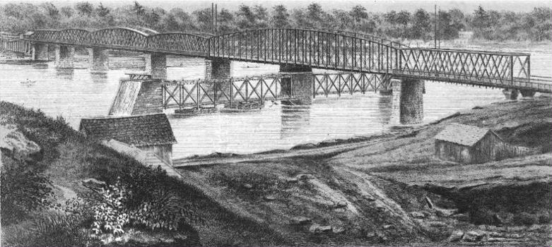 The Kansas City Bridge 1869 (Hannibal and St. Joseph Railroad)