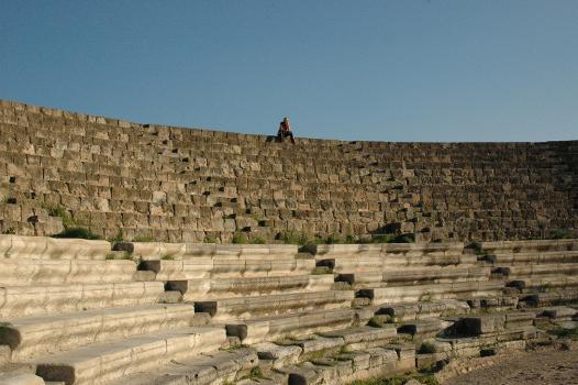Theater of Salamis in the ancient city of Cyprus.