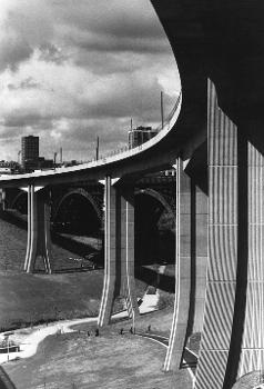 Byker Viaduct, Newcastle upon Tyne:This photograph shows a completed view of the Byker Viaduct in the summer of 1979.