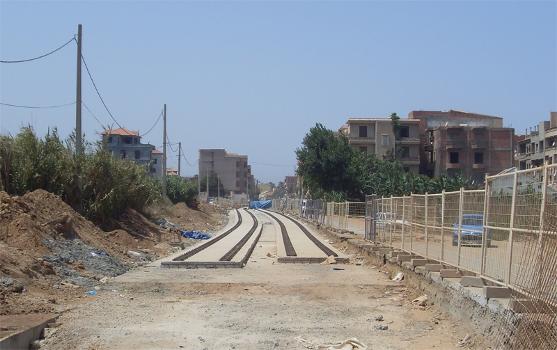 Travaux du tramway d'Alger