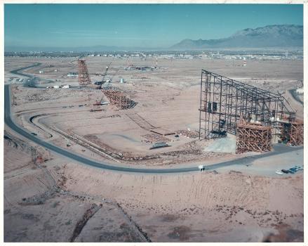 ATLAS-1, TRESTLE facility at Kirtland AFB, NM under construction in 1976