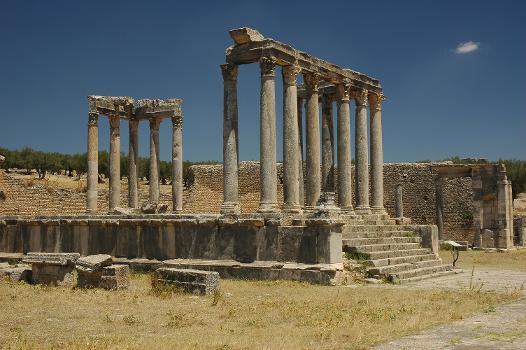 Juno's temple, Dougga in Tunisia