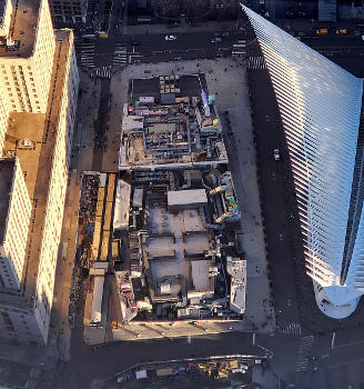 Unfinished Two World Trade Center in 2023.