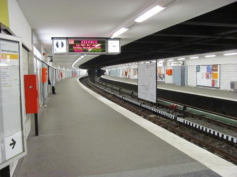 U-Bahnhof Lübecker Straße in Hamburg, Bahnsteig der U3