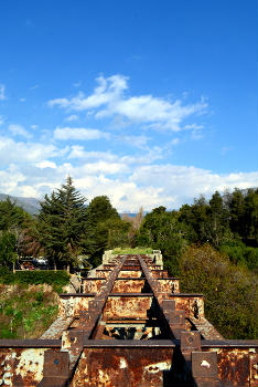 Eisenbahnbrücke über den Rio Colorado