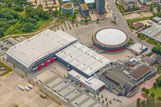 Weser-Ems-Hallen Oldenburg : Große EWE ARENA, Kleine EWE ARENA, Messehalle, Verwaltung, Kongresshalle, Festsäle