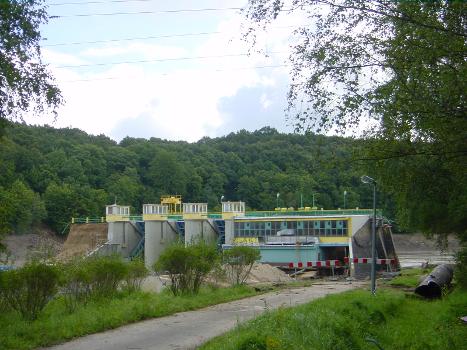 Witka-Staudamm, Mittelteil, nach Dammbruch