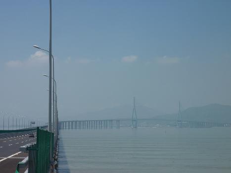Xiamen-Zhangzhou Cross-sea-bridge, 9,330 meter, one of the longest cable-stayed bridges in the world
