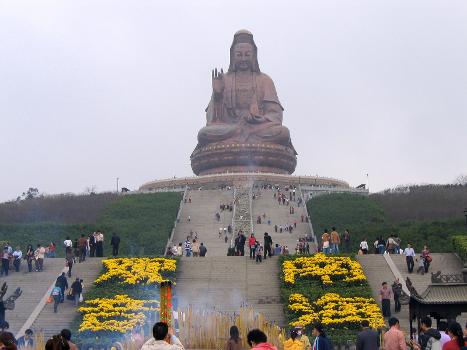 Statue of Kuan Yin on Xiqiao Mountain, Foshan, Guangdong, China