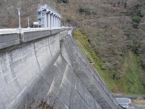 Yubara Dam on the Asahi river, Maniwa, Okayama.