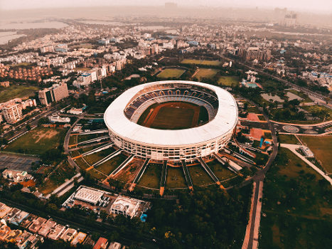 Aerial View of the Salt Lake Stadium