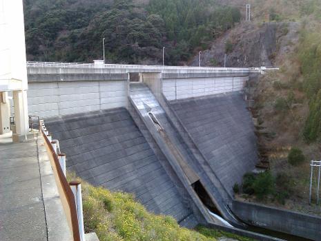 Yuzuruha Dam, in Minamiawaji city, Hyogo pref., Japan.