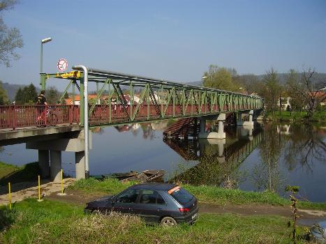 Bridge over Berounka between Zadní and Hlásná Třebáň