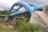 Geh- und Siphonbrücke Hamtpon Loade