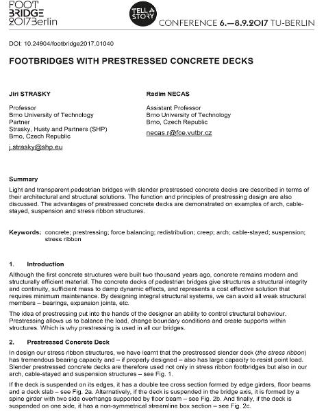  Footbridges with Prestressed Concrete Decks