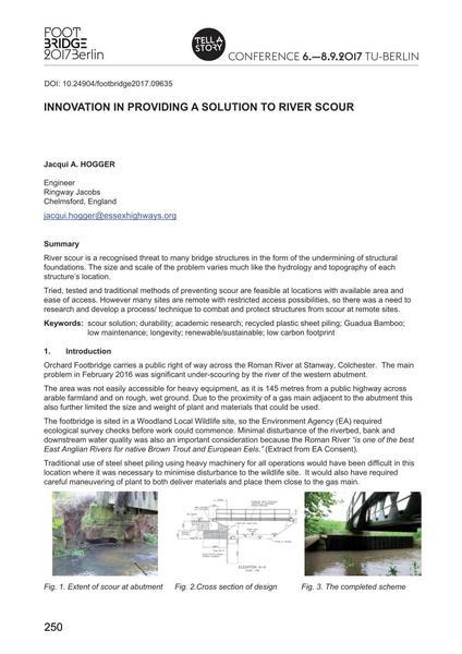  Innovation in Providing a Solution to River Scour
