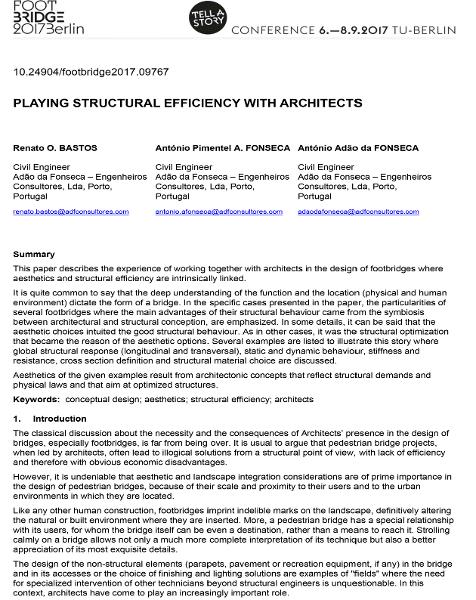  Playing Structural Efficiency with Architects