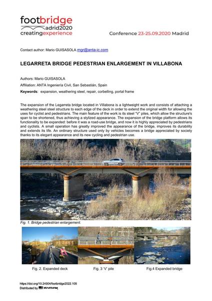  Legarreta Bridge Pedestrian Enlargement in Villabona