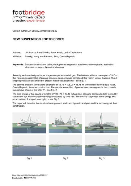  New Suspension Footbridges