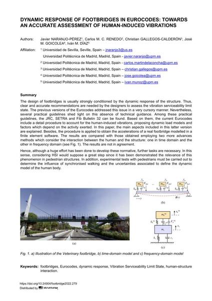  Dynamic Response of Footbridges in Eurocodes: Towards an Accurate Assessment of Human-Induced Vibrations