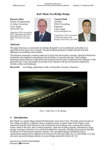  Kafr Shukr Eco-Bridge Design