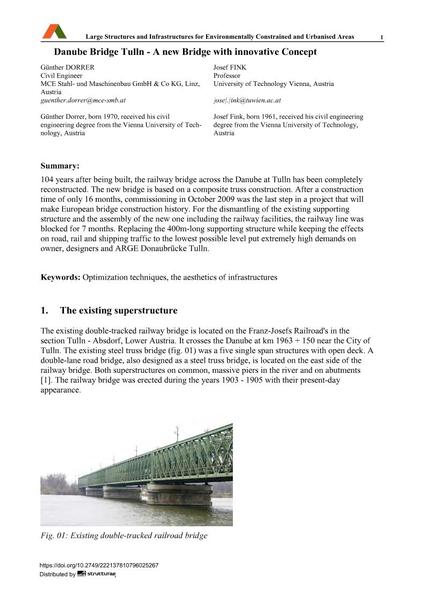  Danube Bridge Tulln - A new Bridge with innovative Concept