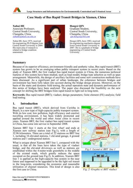  Case Study of Bus Rapid Transit Bridges in Xiamen, China