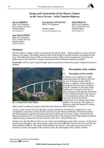  Design and Construction of San Marcos Viaduct