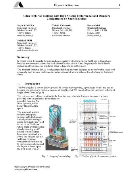 Ultra High-rise Building with High Seismic Performance and Dampers Concentrated on Specific Stories