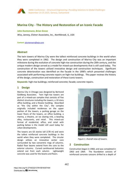  Marina City - The History and Restoration of an Iconic Facade