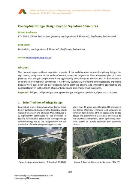  Conceptual Bridge Design beyond Signature Structures