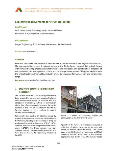  Exploring improvements for structural safety