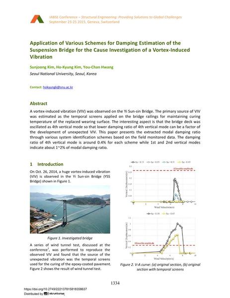  Application of Various Schemes for Damping Estimation of the Suspension Bridge for the Cause Investigation of a Vortex-Induced Vibration