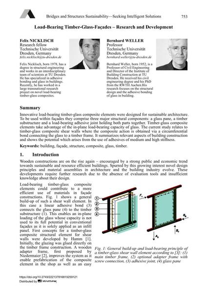  Load-Bearing Timber-Glass-Façades – Research and Development