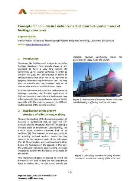  Concepts for non-invasive enhancement of structural performance of heritage structures