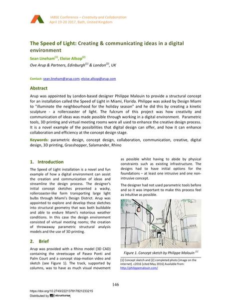 The Speed of Light: Creating & communicating ideas in a digital environment
