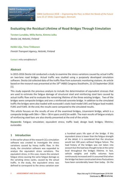  Evaluating the Residual Lifetime of Road Bridges Through Simulation