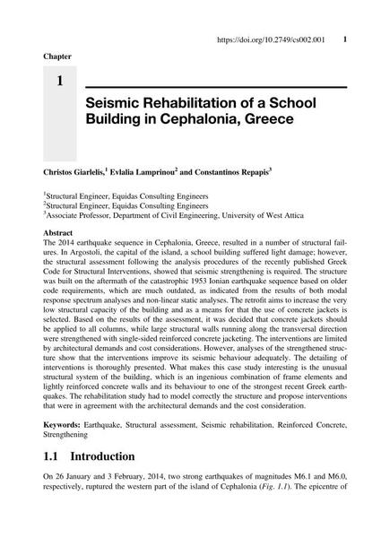 Seismic Rehabilitation of a School Building in Cephalonia, Greece