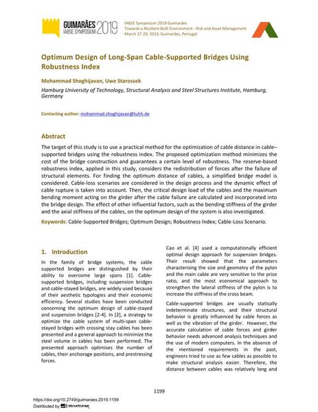  Optimum Design of Long-Span Cable-Supported Bridges Using Robustness Index