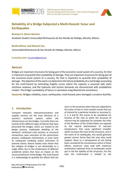  Reliability of a Bridge Subjected a Multi-Hazard: Scour and Earthquakes